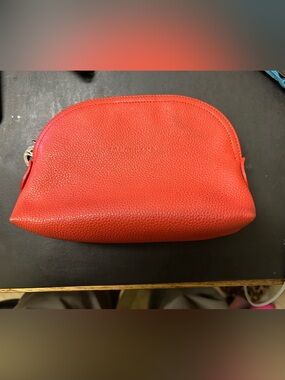 Longchamp LE FOULONNÉ POUCH peach leather